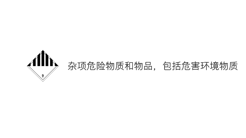 九類-雜項危險物質和物品,包括危害環境物質